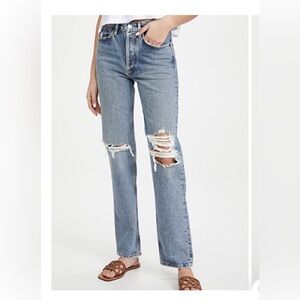 Agolde Lana mid rise straight Jean
